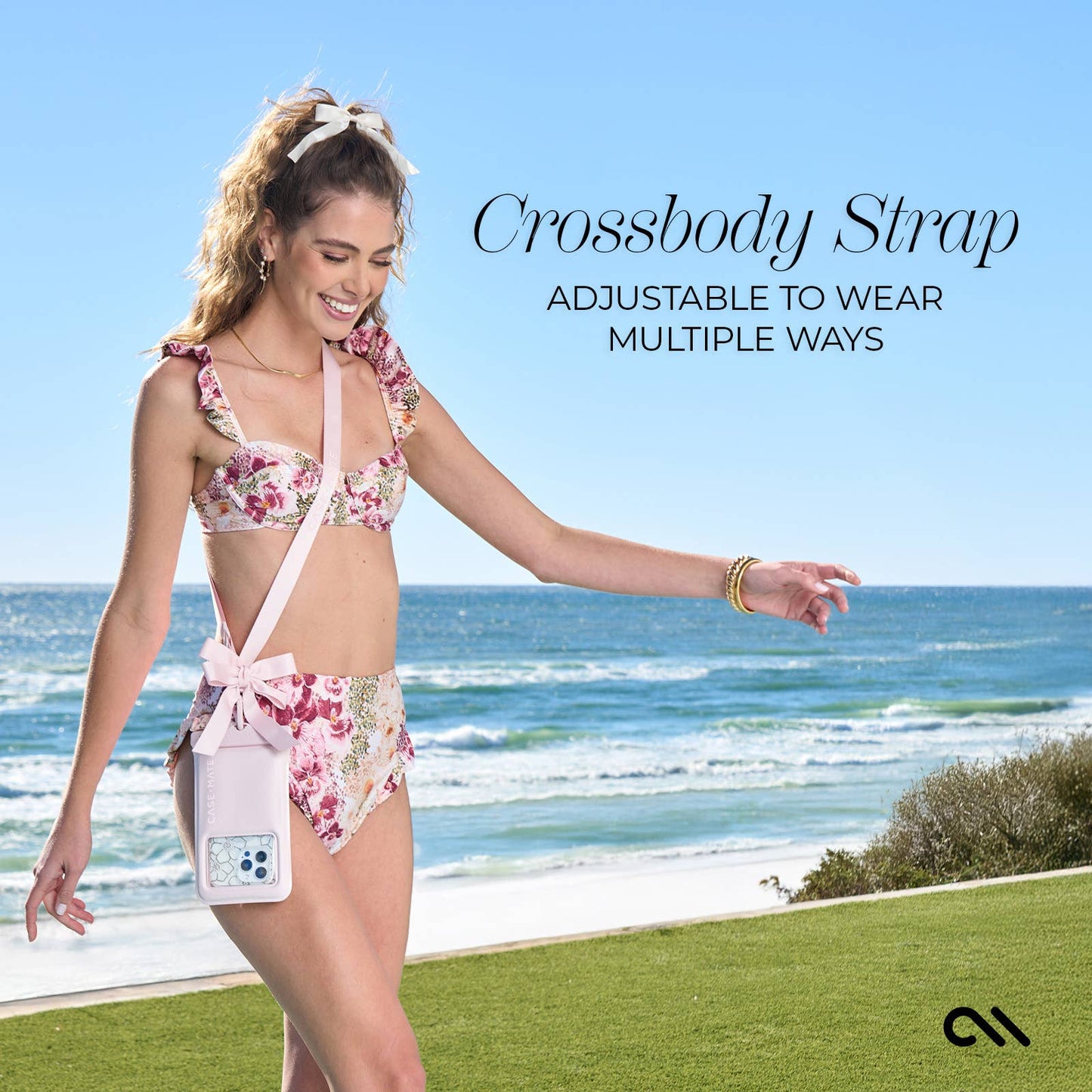 Ballet Pink Bow Waterproof Floating Pouch