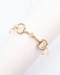 Haney Horsebit Bangle Gold