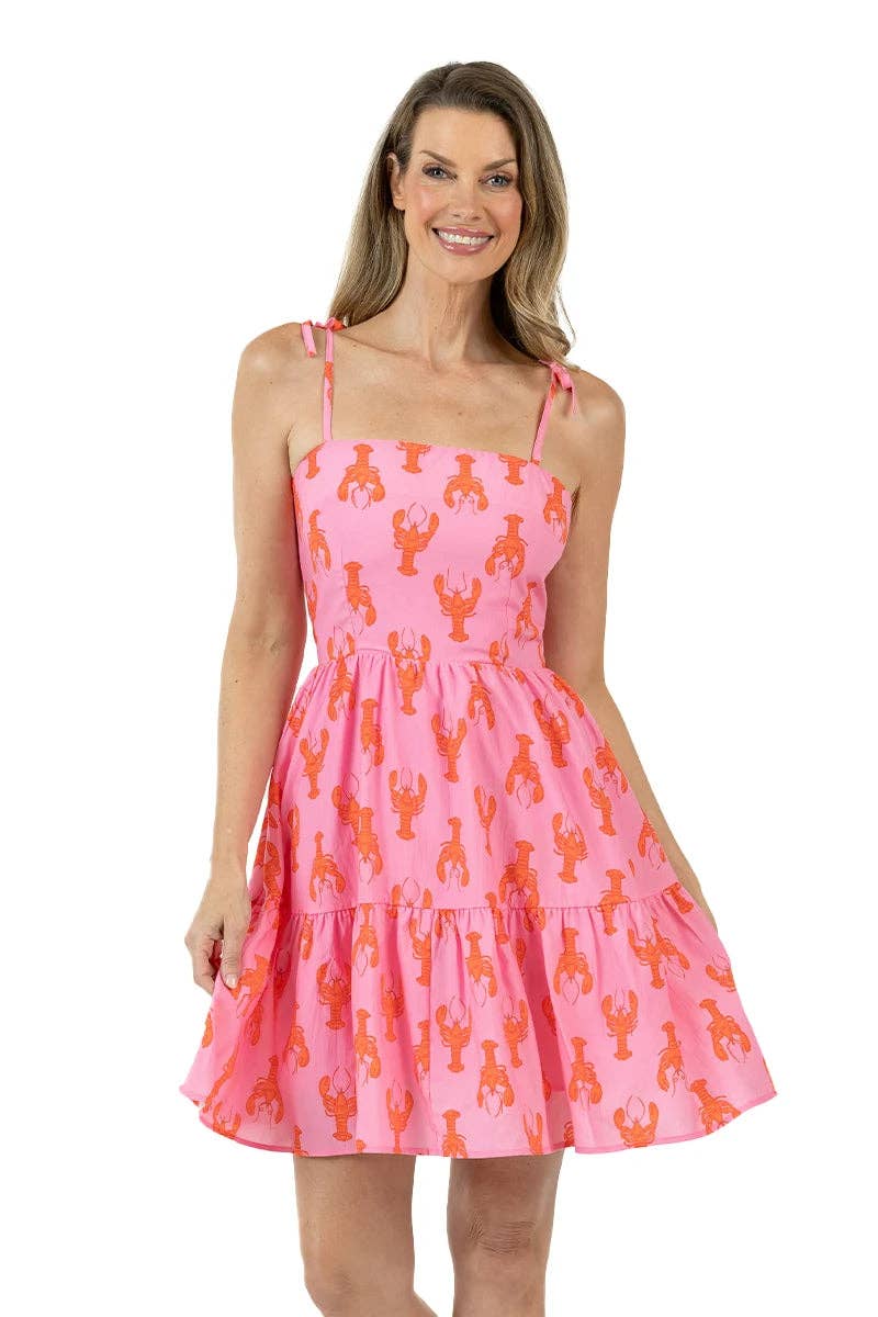 Lobsters Short Summer Dress