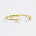 Pearl gold Bangle