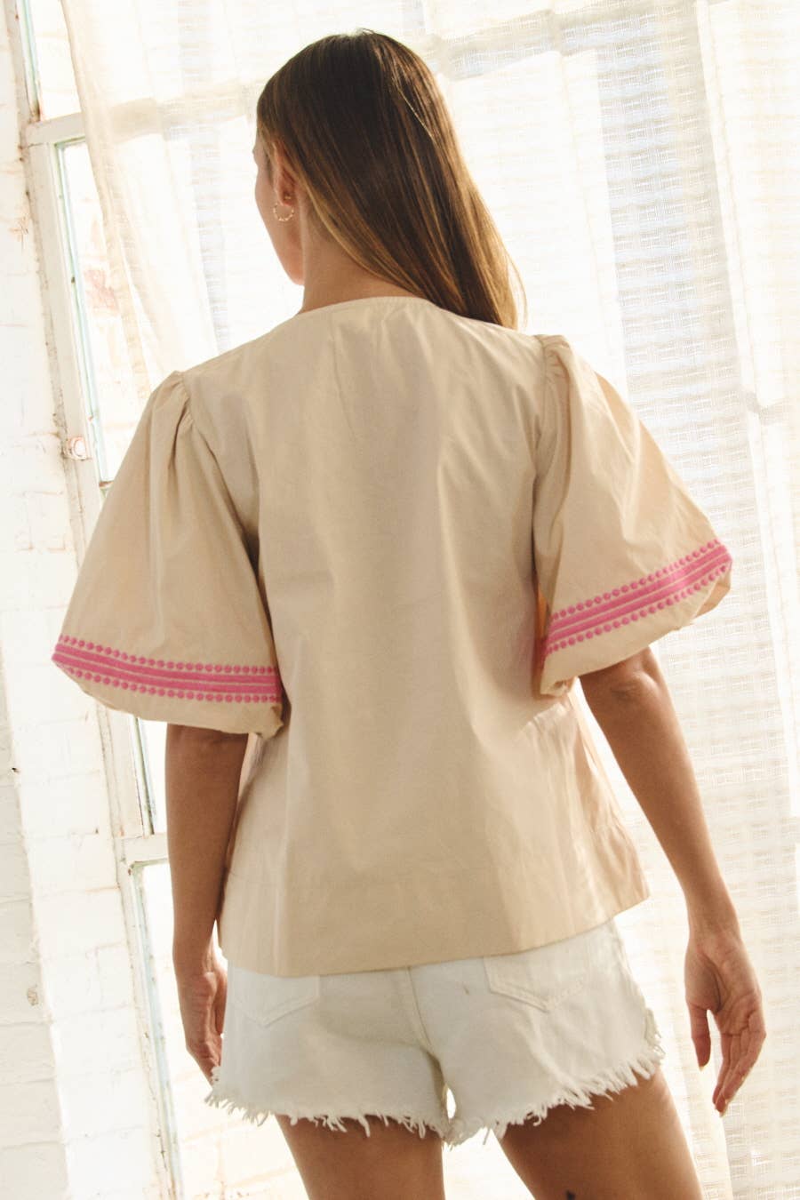 Cotton Poplin Top