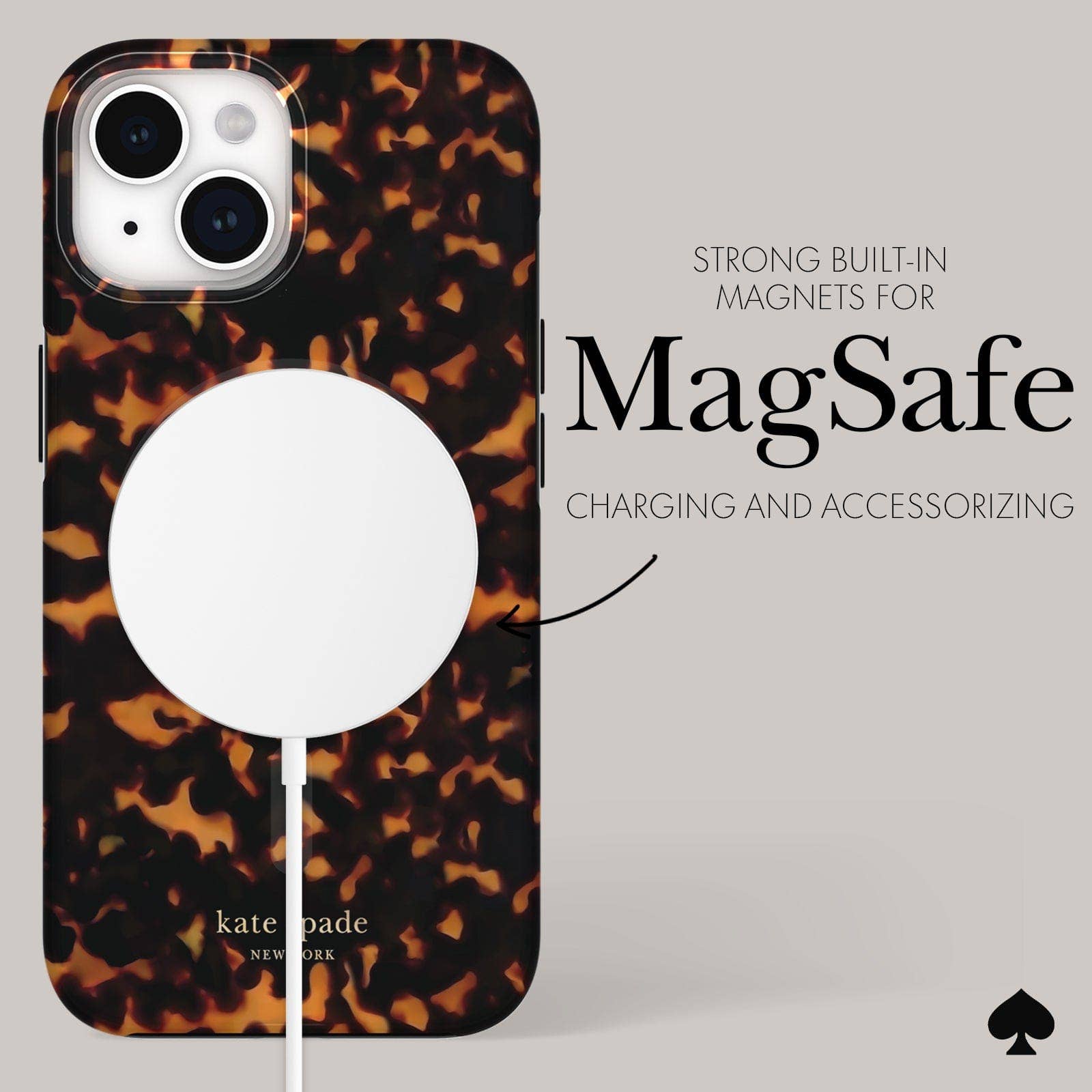 Kate spade new york iPhone 15 / 14 / 13 Tortoise MagSafe