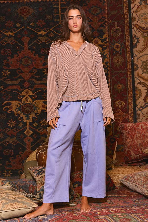 Deep V-neckline Oversized Top!