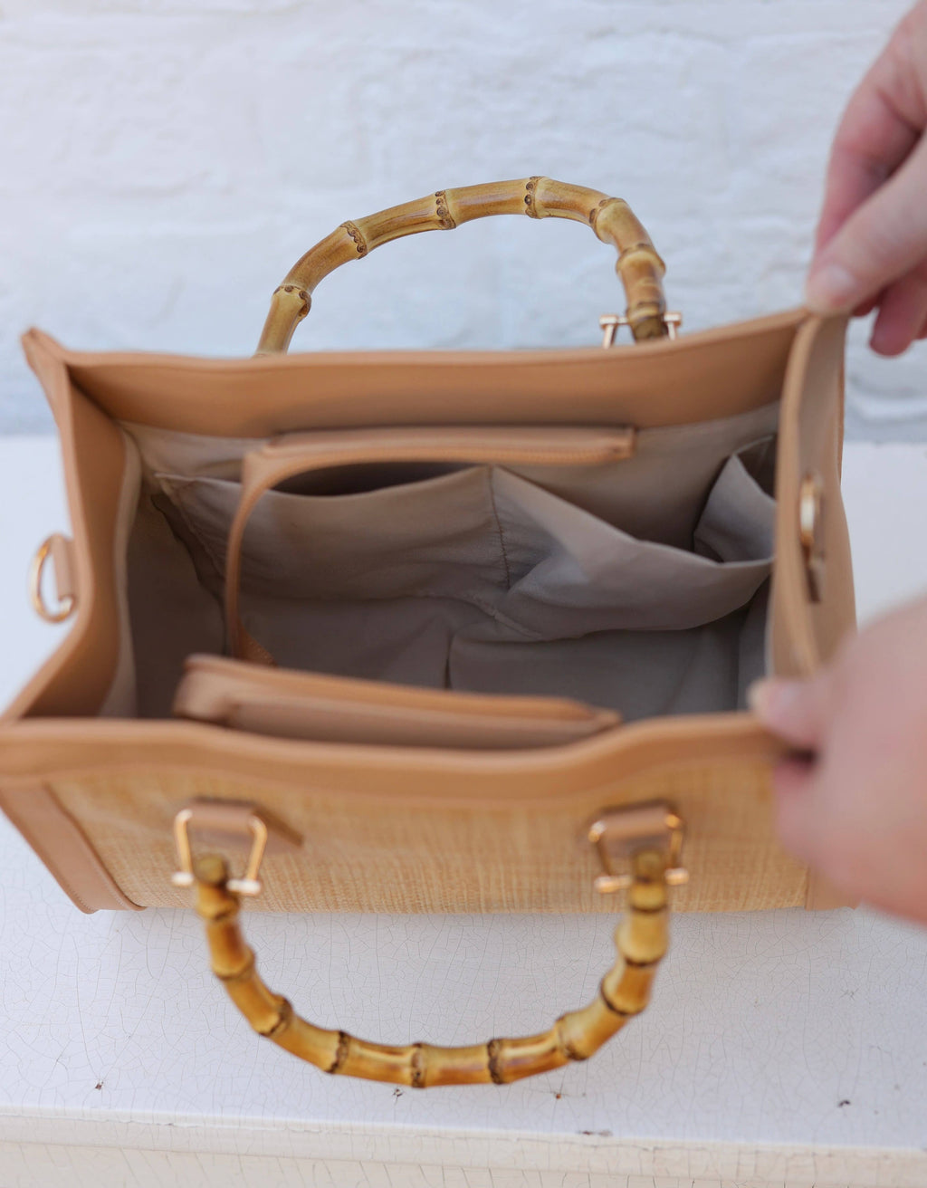 Kennedy Tote Natural Navy