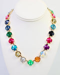 Shalimar Medium Rhinestone Necklace Dark Multi