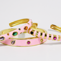 Light Pink Confetti Bangle Set