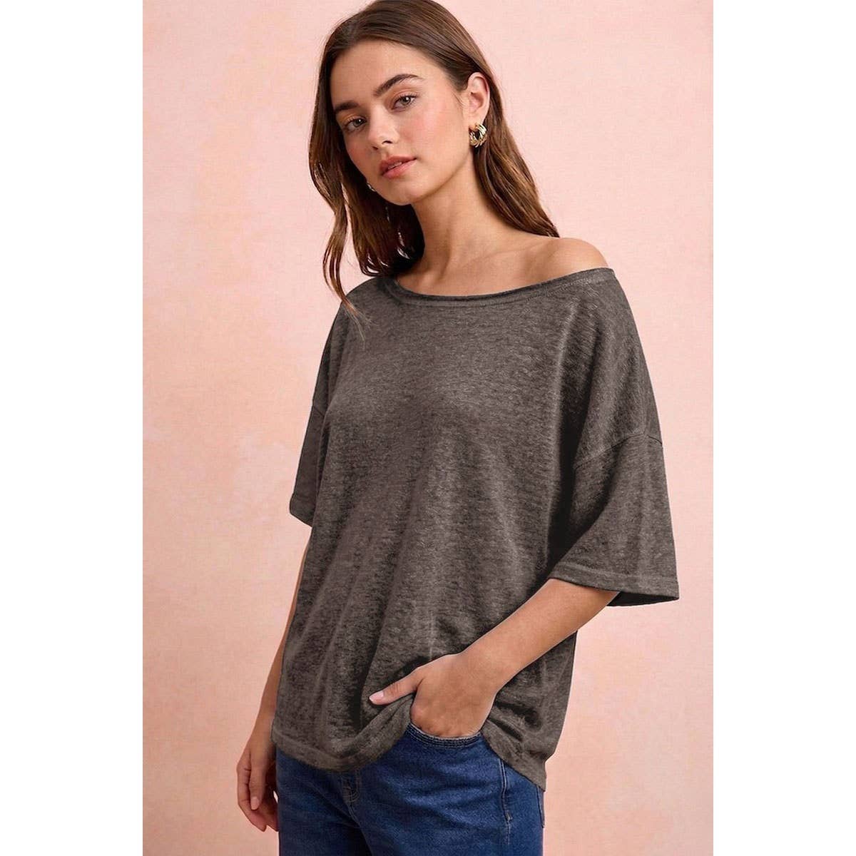SOLID JERSEY RELAXED FIT SHORT SLEEVE T