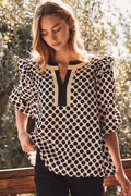 Allover Polka Dot top