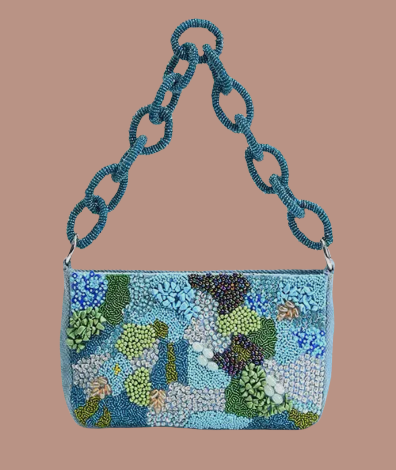 Blue Lagoon beaded bag ￼