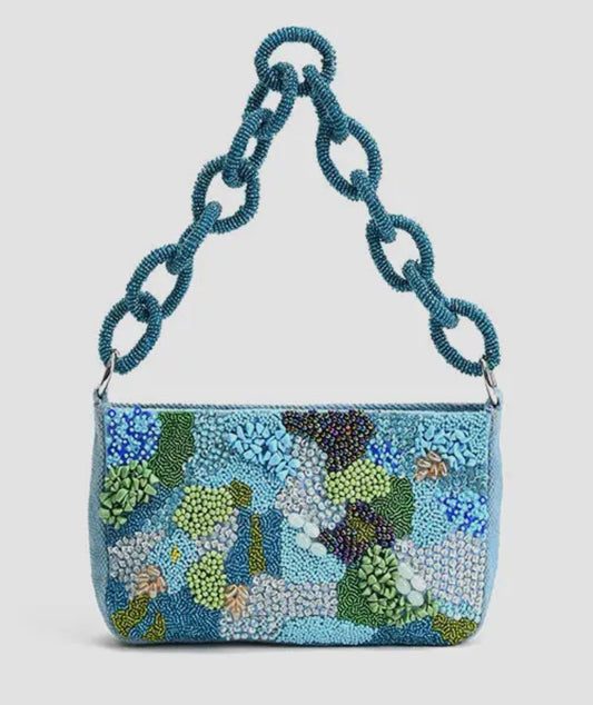 Blue Lagoon beaded bag ￼