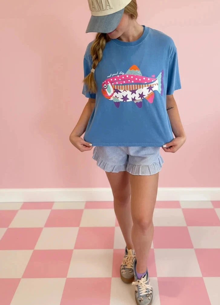 Big fish crop style tee