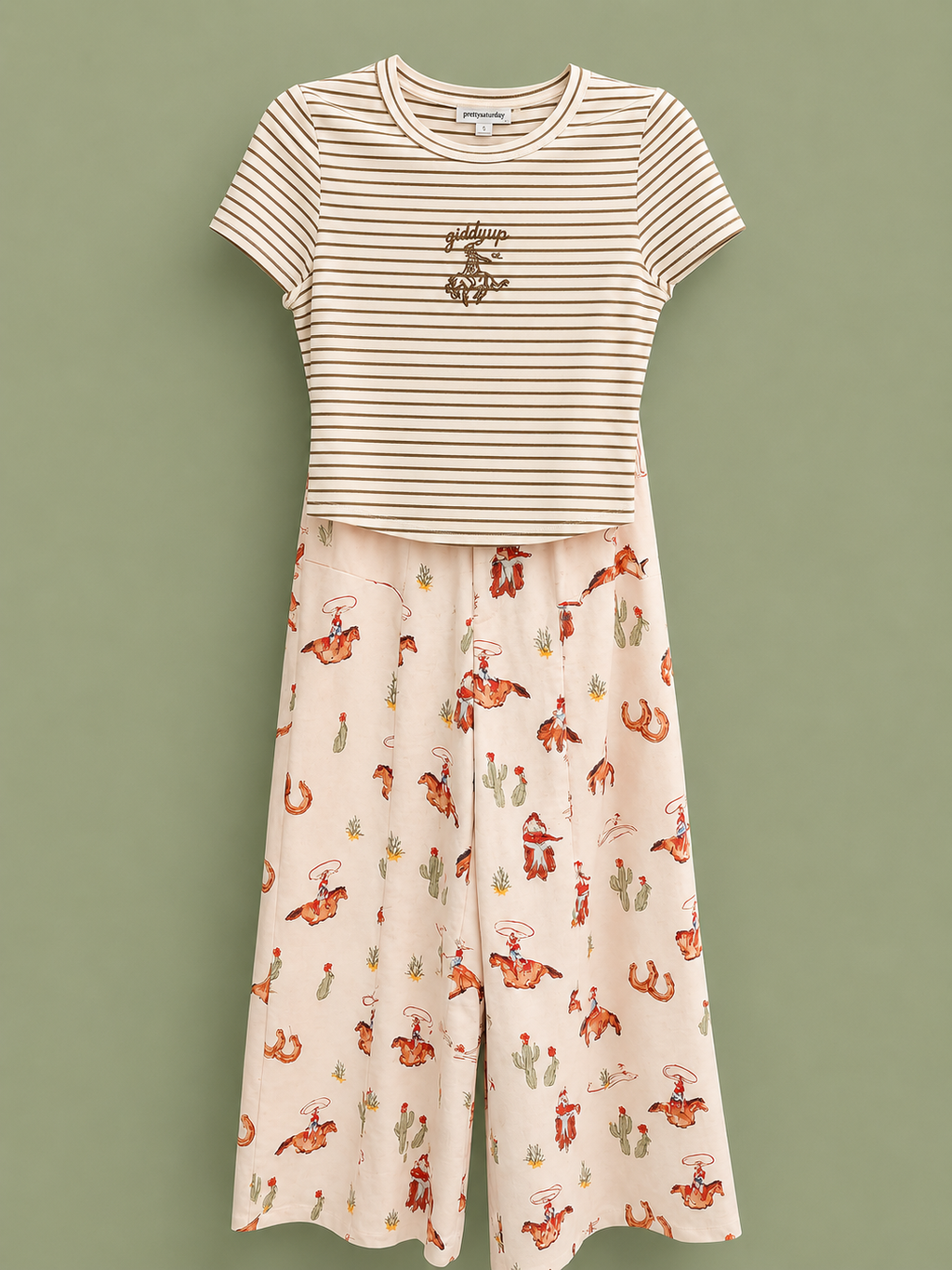 Giddy up! EMBROIDERED TEE