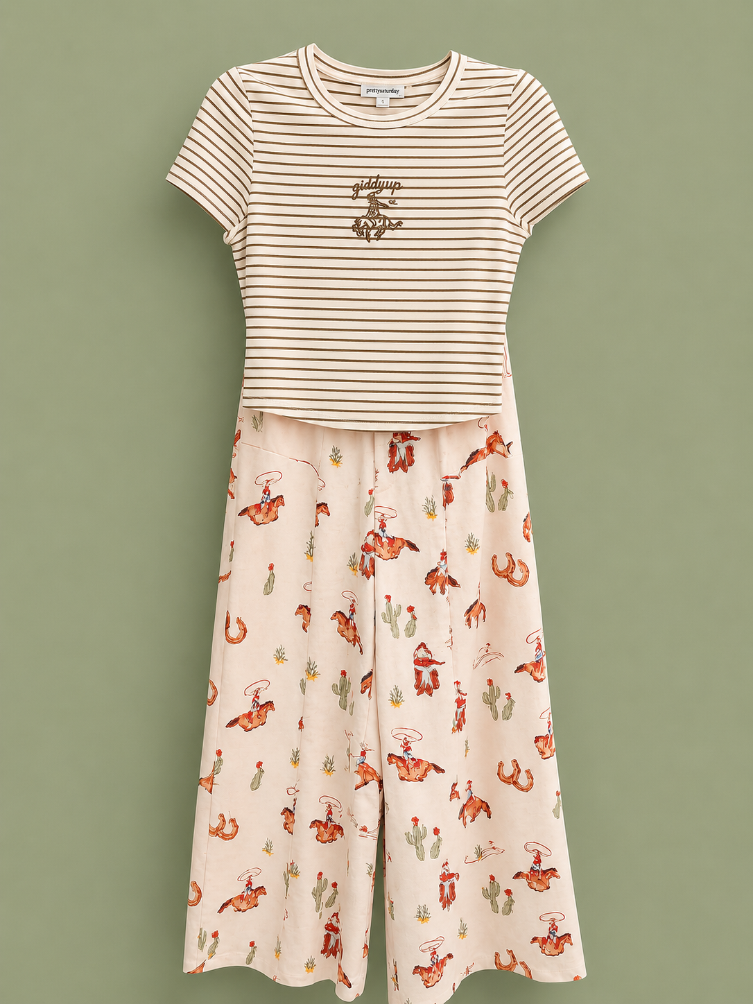 Giddy up! EMBROIDERED TEE