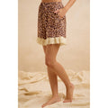 Eyelet ruffled shorts