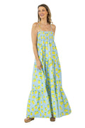 Zesty Lemons Easter /Summer Maxi Dress