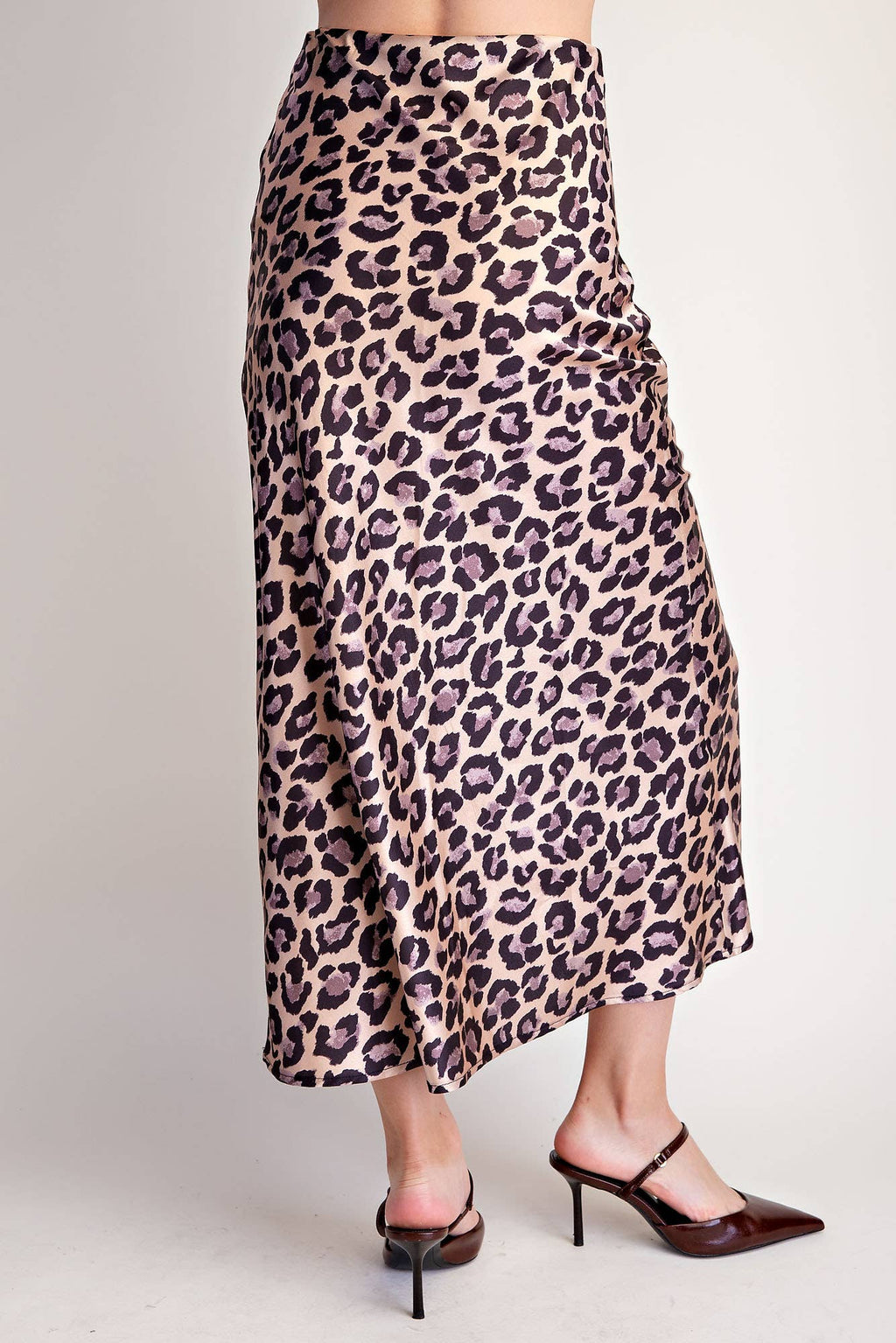 Animal Skirt High Waist Midi Length