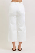 Wide Crop           High-Waisted Front Pocket