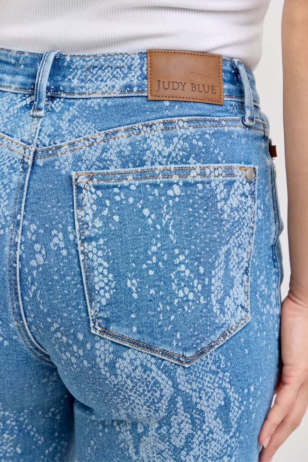 High Waisted Wide leg Snake print