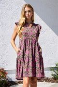 Flutter Sleeve Tiered Forever Dress