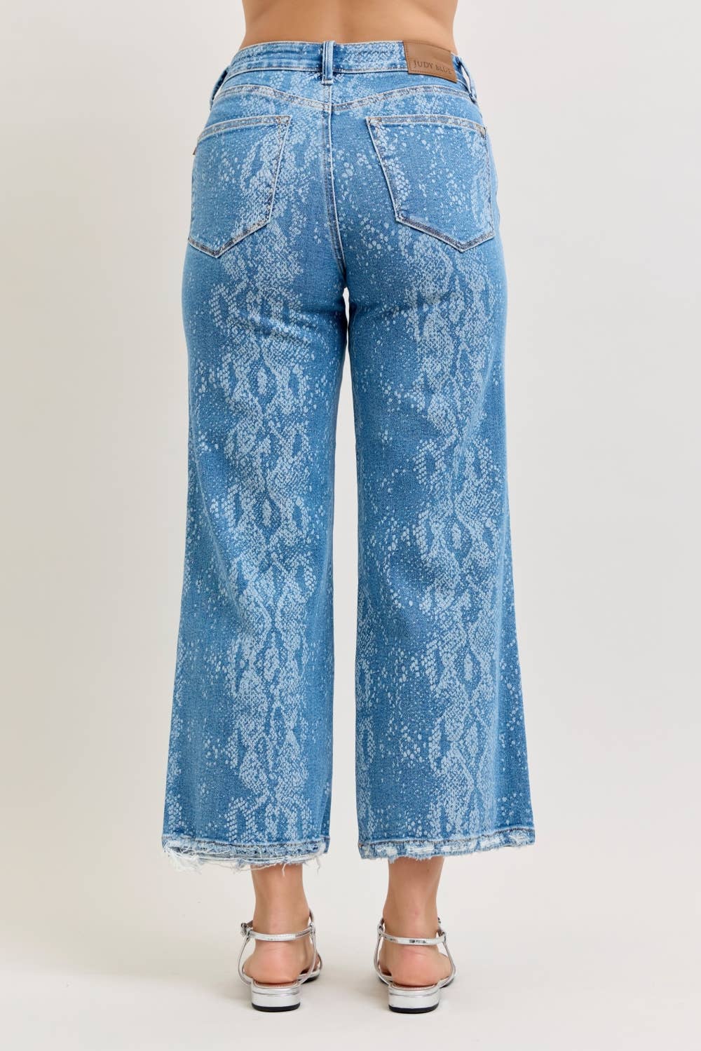 High Waisted Wide leg Snake print