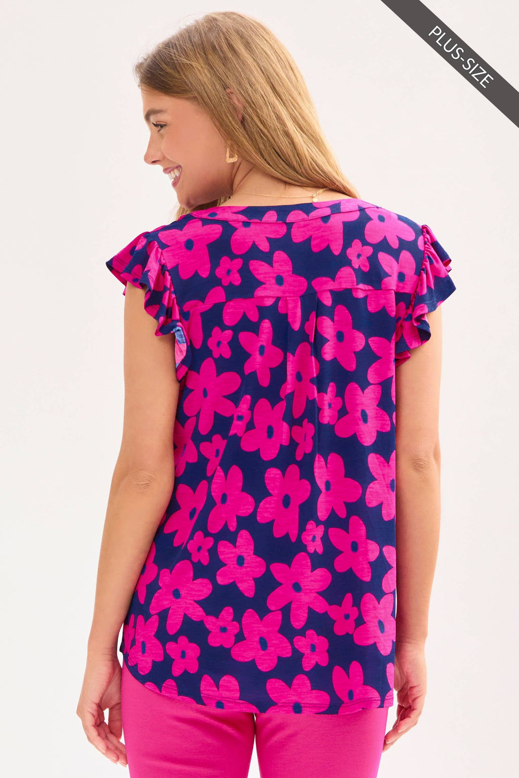PLUS SIZE Lizzy Pleated Tank