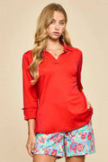 Lightweight Sun-Cool 3/4 Sleeve Blouse