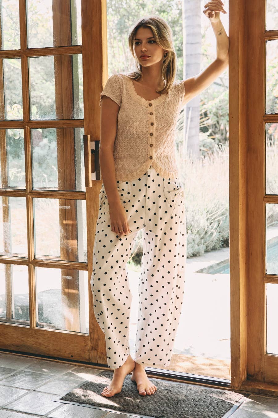 High-rise     Polka - Dot Pants