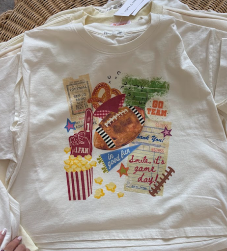 Football Collage Crop Tee