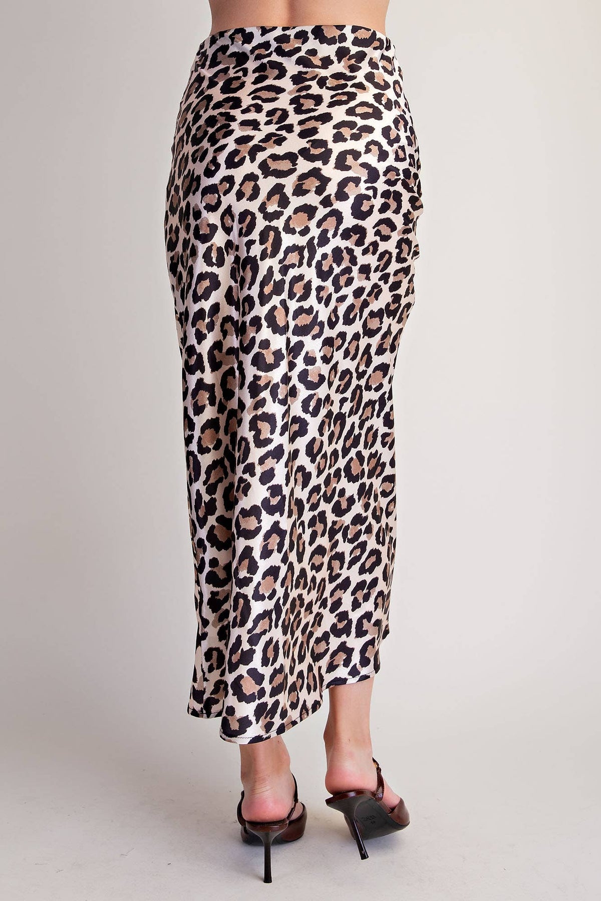 Animal Skirt High Waist Midi Length