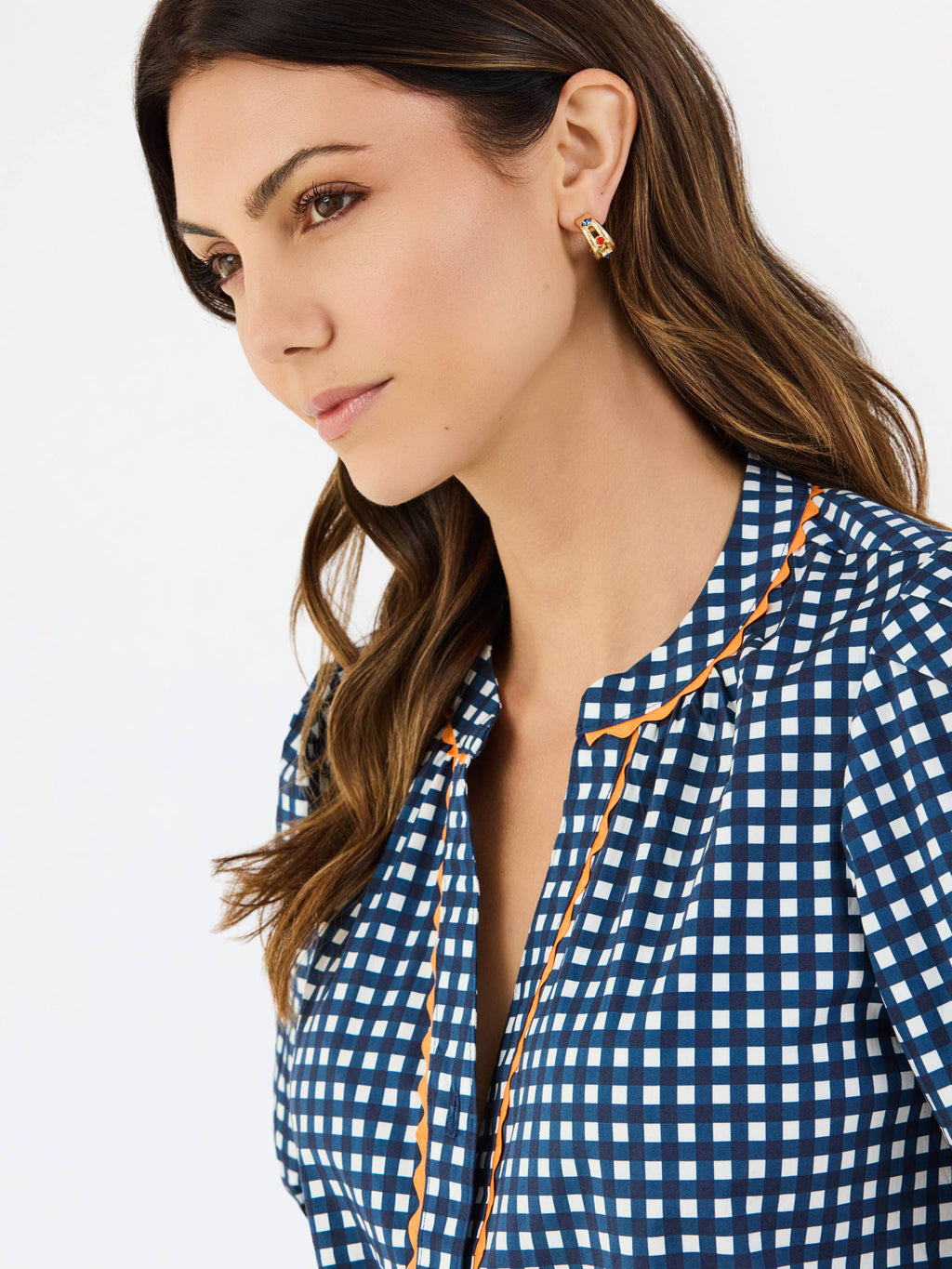 Navy + Orange