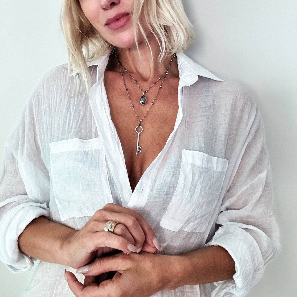“I Am Free Key” Dainty Necklace