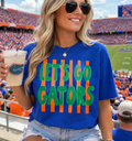 LETS GO GATORS STRIPE GRAPHIC