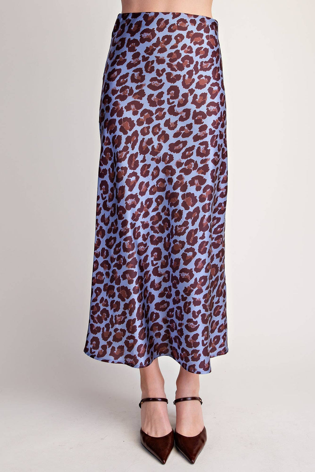 Animal Skirt High Waist Midi Length