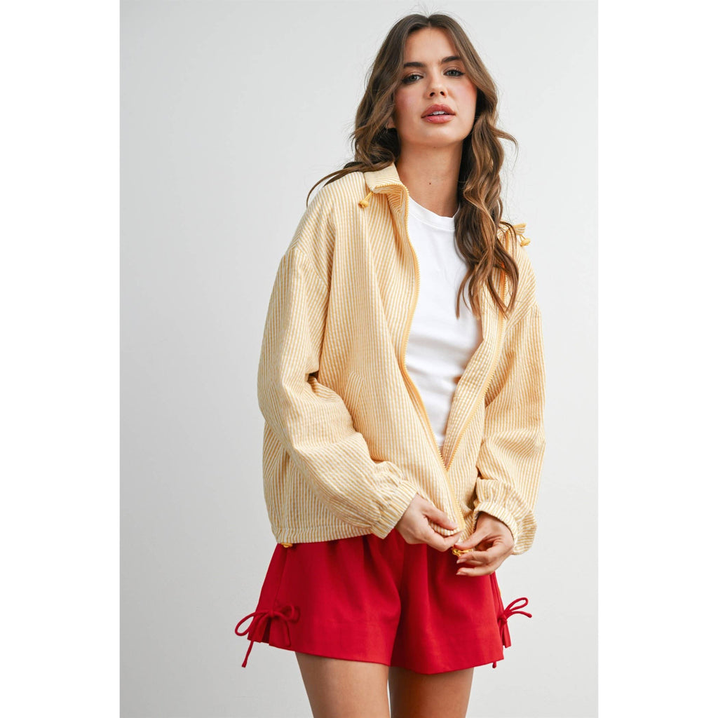 Elastic Waist Tie Hem Short