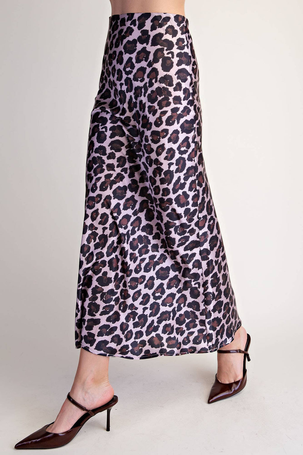 Animal Skirt High Waist Midi Length