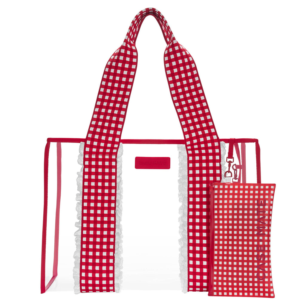 Case-Mate Cherry Gingham Jelly onTote Bag