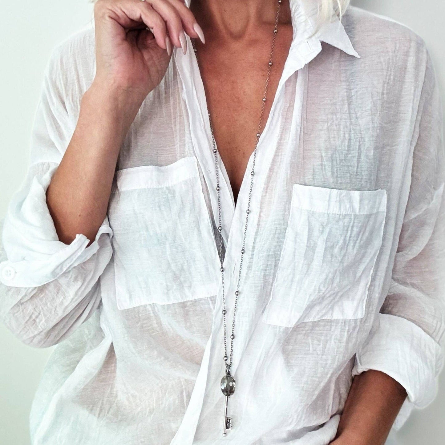 “I Am Free Key” Dainty Necklace