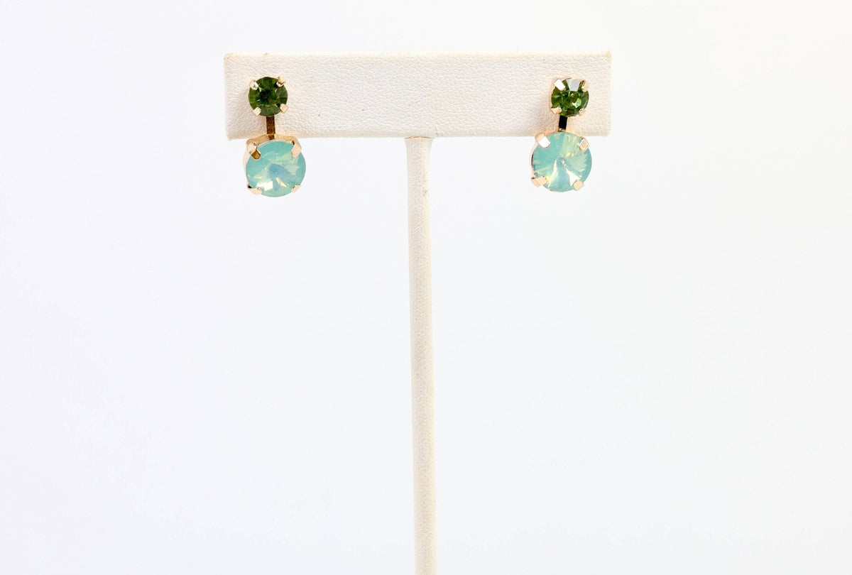 Radcliffe Rhinestone Earring Mint Opal