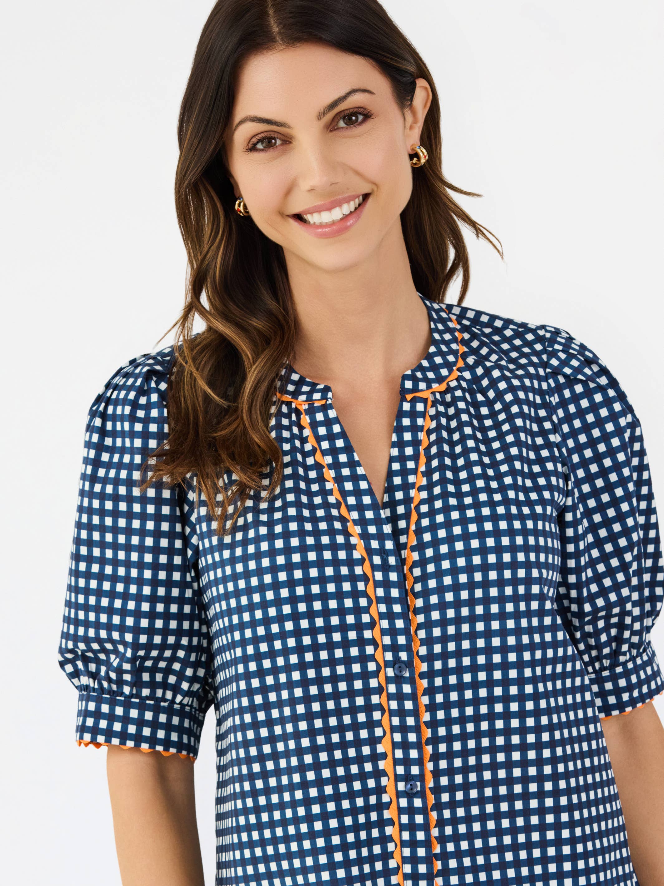 Navy + Orange