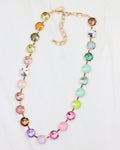 Shalimar Medium Rhinestone Necklace Light Multi