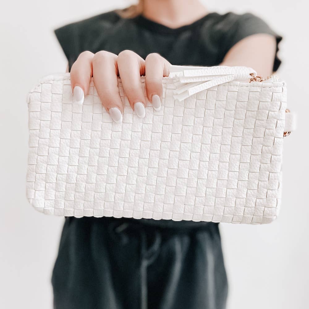 Woven Clutch Wristlet