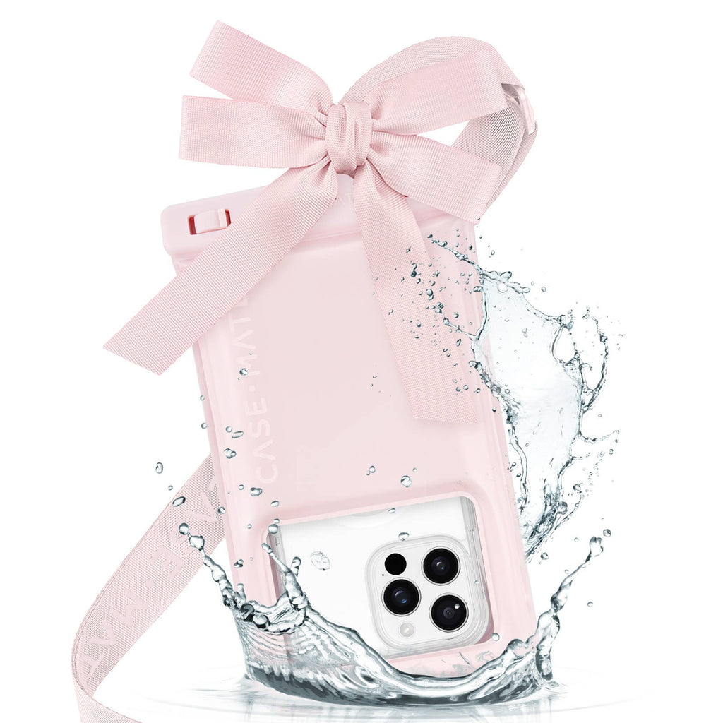 Ballet Pink Bow Waterproof Floating Pouch