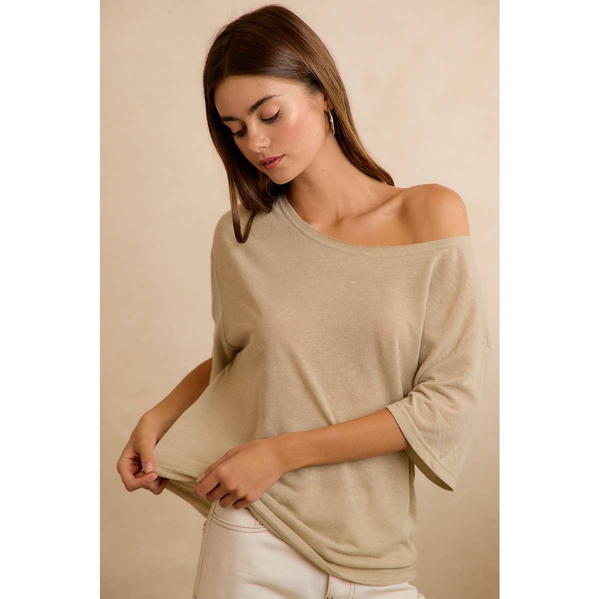 SOLID JERSEY RELAXED FIT SHORT SLEEVE T