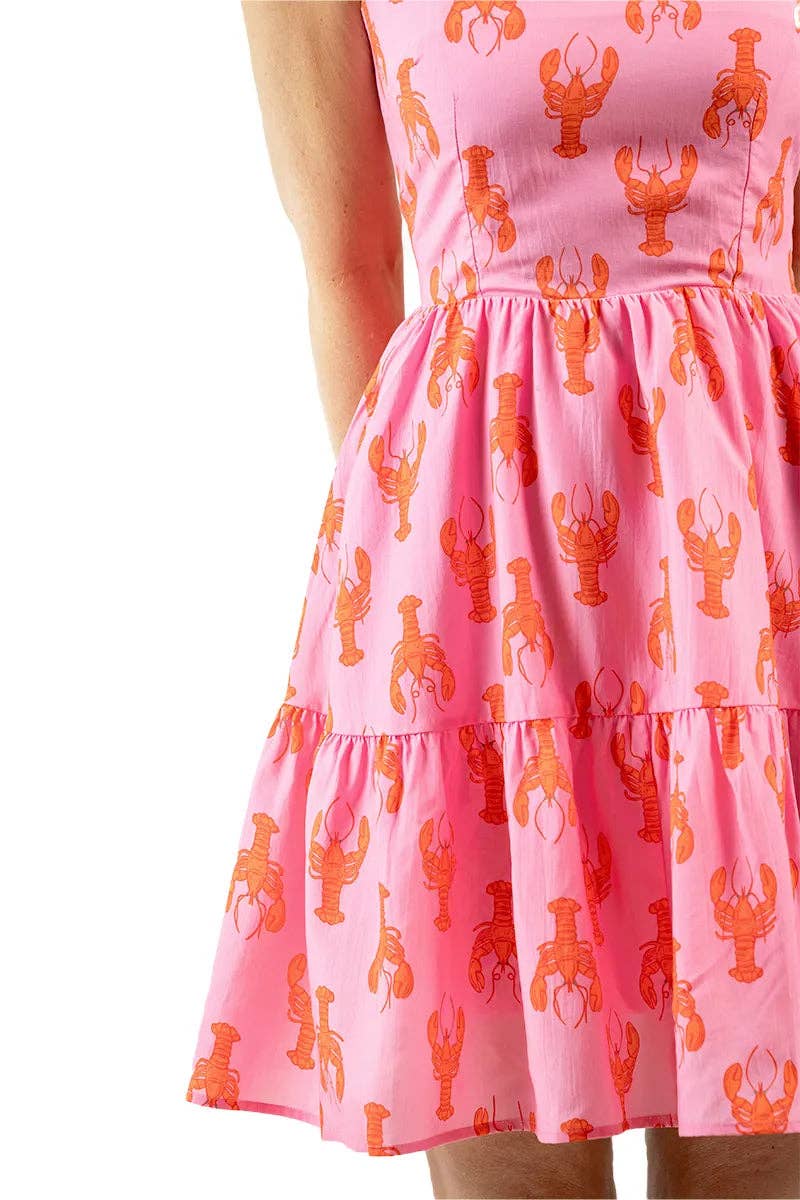 Lobsters Short Summer Dress