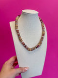 Mix Bead Necklace - Brown