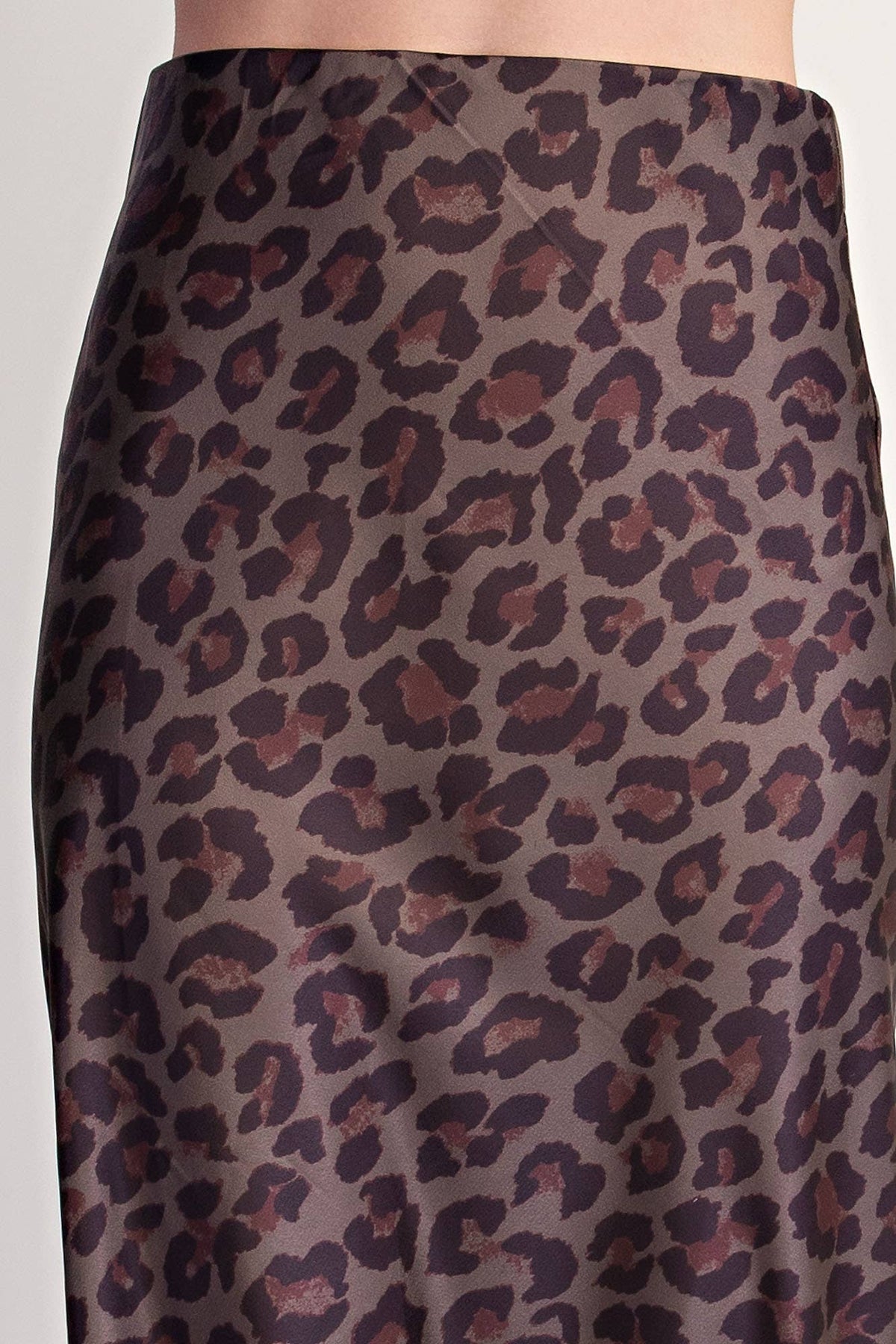 Animal Skirt High Waist Midi Length