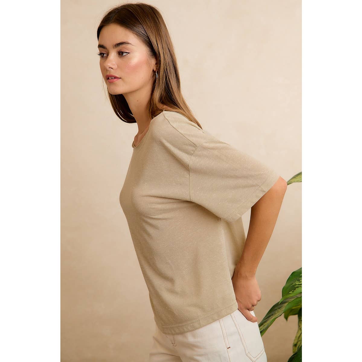 SOLID JERSEY RELAXED FIT SHORT SLEEVE T