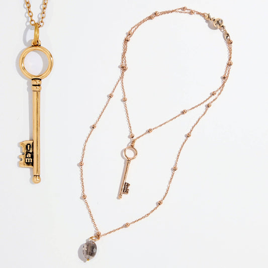 “I Am Free Key” Dainty Necklace