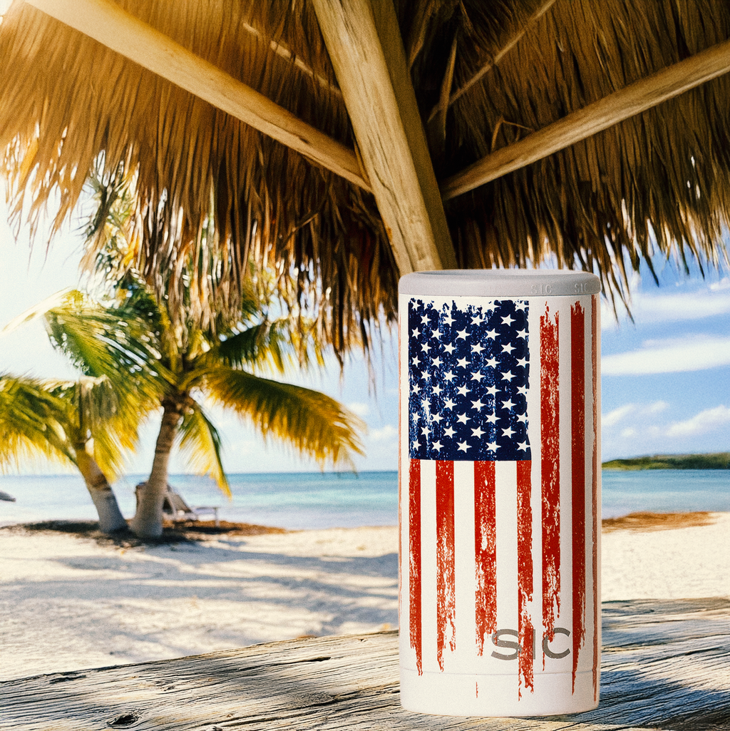 SIC Slim Can Cooler | American Flag