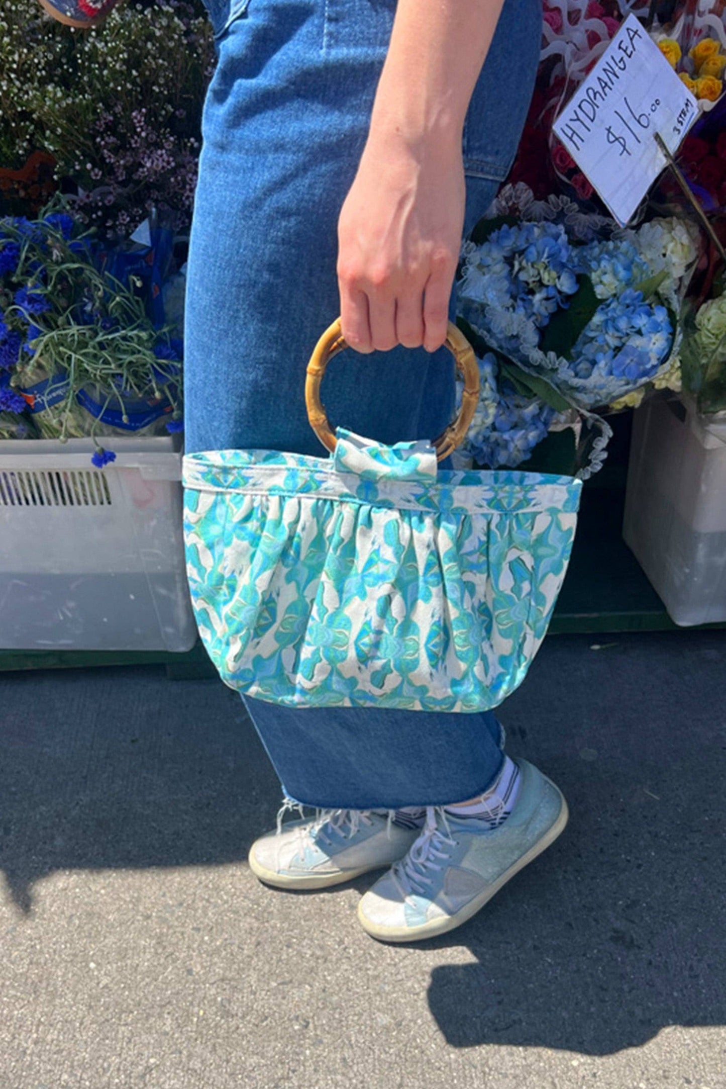 Bow Bag - Fern Blue